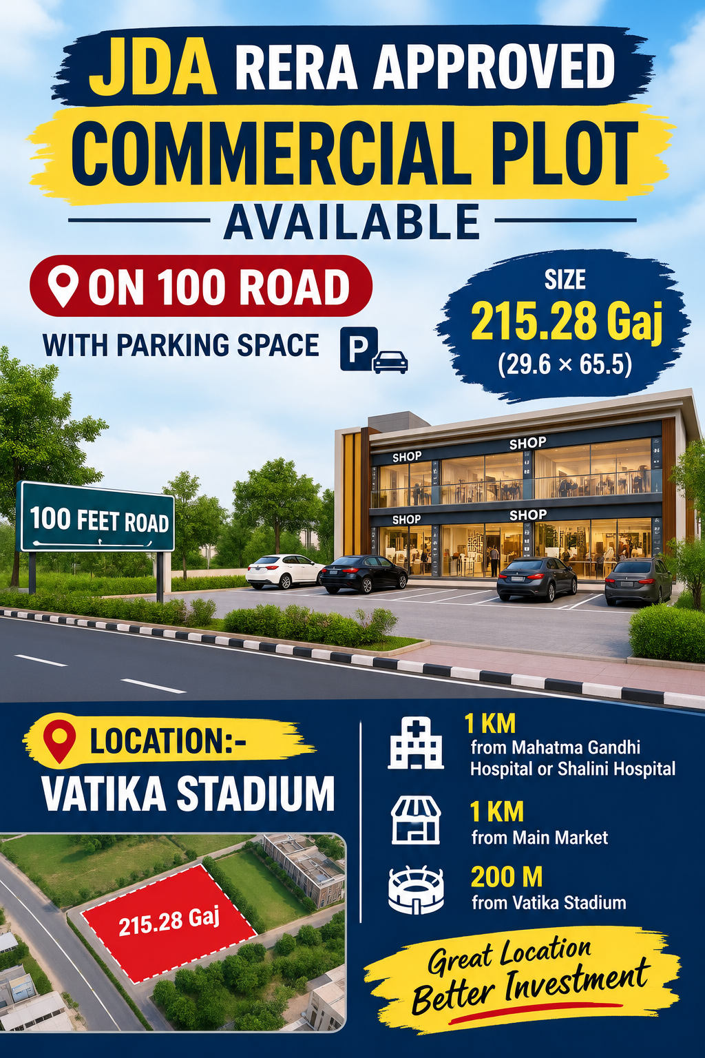 200 Sq-yrd Commercial Land for Sale in kailash vatika, Jaipur